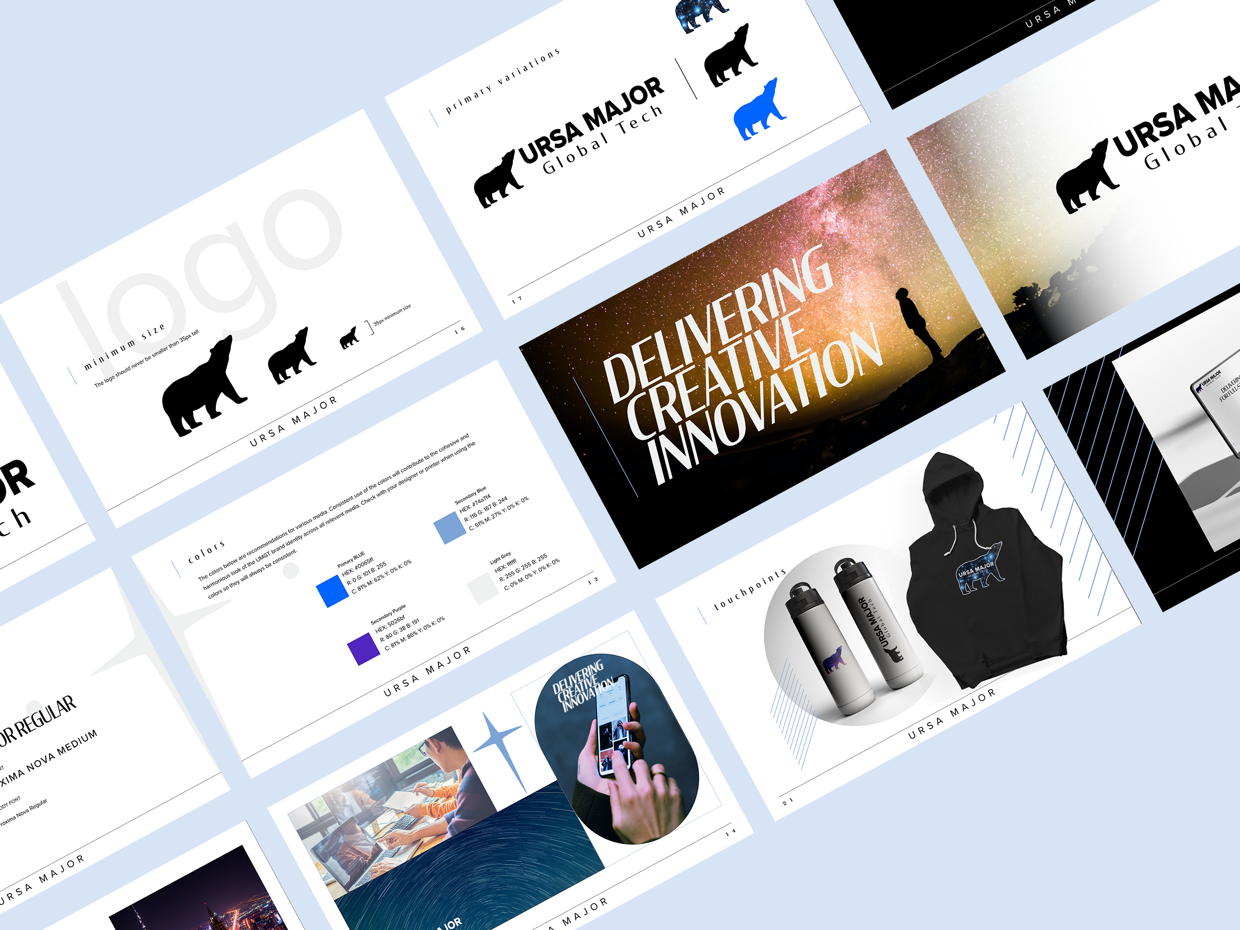brand design guidelines client ursa major global tech